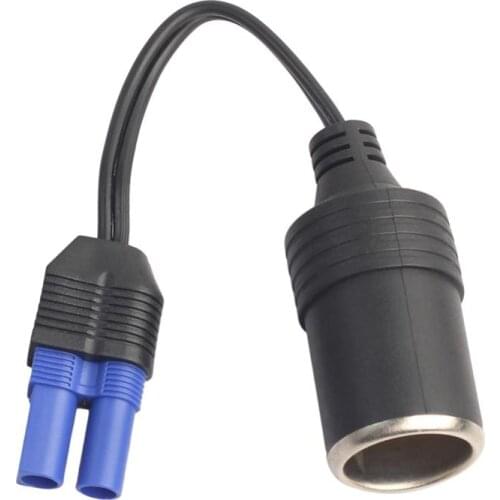 12V Silicone Clip-On Cigarette Lighter Socket Plug Adapter onto Car Jump Starter