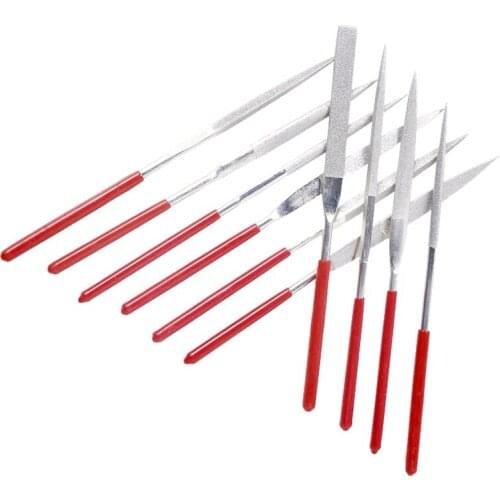 Promotion! 10 Pcs Square Oval Crossing Stone Metal Diamond Needle Files