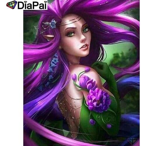 DIAPAI 100% Full Square/Round Drill 5D DIY Diamond Painting "Flower beauty" Diamond Embroidery Cross Stitch 3D Decor A20314