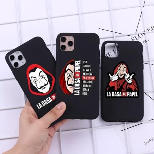 La Casa de papel The Paper House Fundas Casefor iPhone 12 11 Pro Max Phone Case Coque For iPhone XR X XS Max 6 6S 7 8 Plus Cover