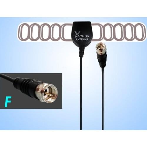 Digital VHF-H/UHF TV Active Antenna Built-in 20dB RF AMP. Car DVB-T Antenna DVB-T2 Antenna 20dB Gain Digital TV Antenna F Plug