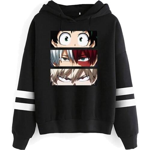 Dropship New My Hero Academia Cosplay Todoroki Shoto Pullover Sweatshirts Boku No Hero Academia Izuku Midoriya Fleece Hoodies