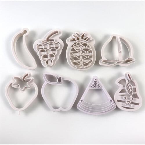 Baked Pasta Biscuits Banana Strawberry Steamed Bun Mold Skirt Fruit And Vegetable Steamed Bun Pattern Mold Cookie Cutter