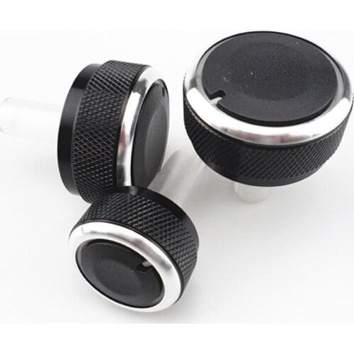 3 PIECES Aluminum Alloy Air Conditioner Button AC Knob Temperature Control for volkswagen vw passat b5 golf 4 auto accessories f