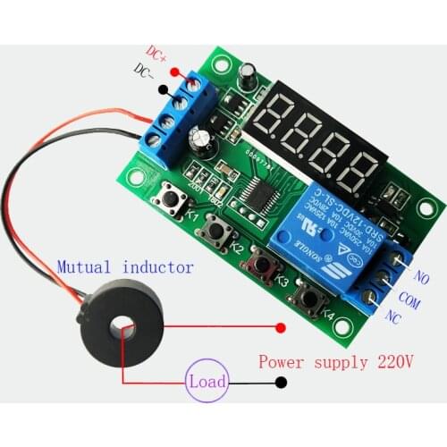 220 V AC current detection module AC overcurrent protection plate current sensor transformer