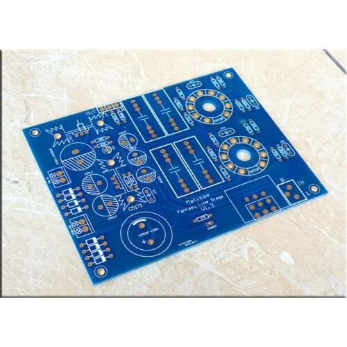New Matisse Tube Preamplifier PCB 6H3n-E & 6N3 Vacuum Tube Preamp Bare Board PCB For Audiophile DIY