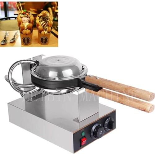 Newest 110V/220V Egg Puff Machine Electric Waffle Maker Kitchen Appliance Waffle Makers With Adjustable Thermostat FY-6