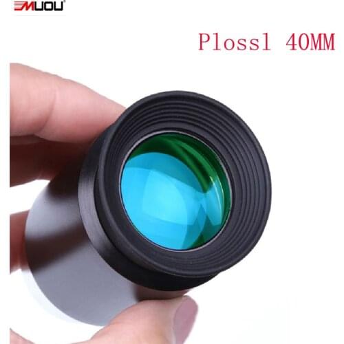 MUOU 40MM Plossl Eyepiece Telescope 1.25" - 4-element Plossl Design - Threaded for Standard Astronomy Filters 40mm 1.25inch