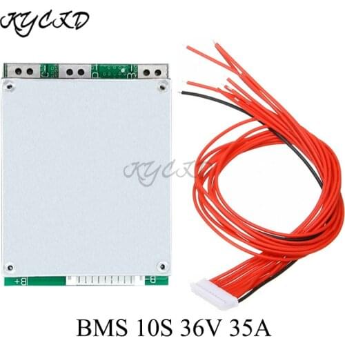 18650 Battery Balance Board BMS 10S 36V 35A Lithium Charge Protection PCB PCM For Ebike Electric Scooter Bicycle Power Bank