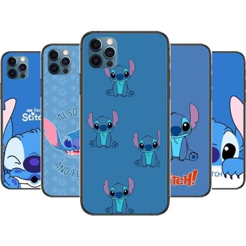 Kiss Stitch Anime Phone Cases cover For iphone 11 Pro Max case 12 8 7 6 S XR PLUS X XS SE 2020 mini mobile cell shell funda bag