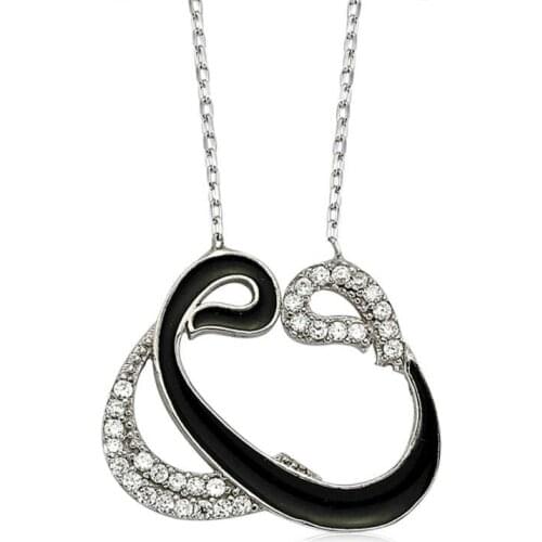 Silver Vav Lady Necklace