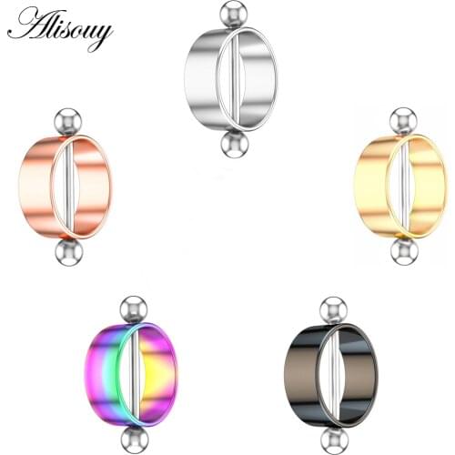 Alisouy 1pcs Titanium Nipple Piercing Barbell Nipple Shield Charming Nipple Rings For Women sexy Body Piercing Jewelry