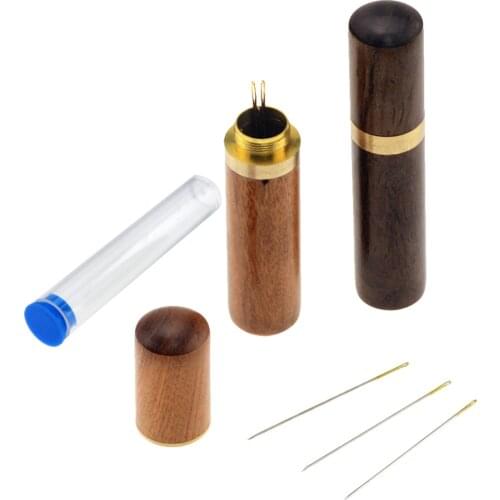 1pc Sewing Box Diy Sewing Needle Holder Case Boxes Leather Knitting Embroidery Mending Holder Needles Box