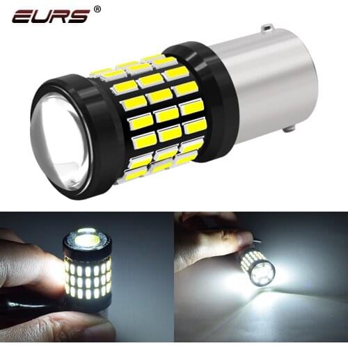 EURS 1x 4014 60smd CanBus S25 1156 BA15S P21W LED BAY15D BAU15S PY21W lamp 1157 BAY15D P21-5W led Bulbs For Turn Signal Light