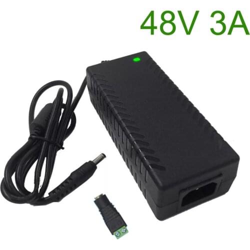 48V3A AC 100V-240V DC 48V 3A Switching Power Supply 48 Volt Universal Power Adapter Transformer LED Lamp AC/DC Charger 5.5-2.5mm