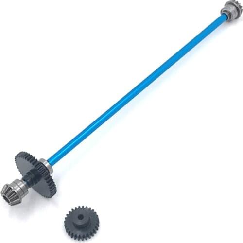 Wltoys 1/12 124018 124019 RC Car Upgrade Parts Metal Main Drive Shaft with Motor Tooth