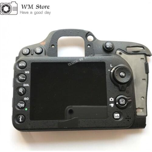 90%NEW For Nikon D7200 Back Cover Rear Shell Case with LCD Button Flex Cable Camera Replacement Unit Repair Part