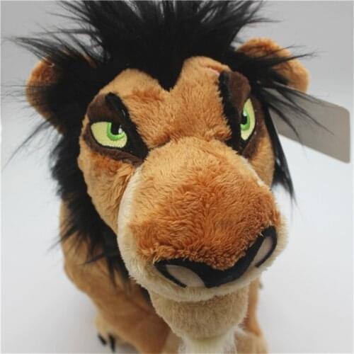 1piece 35cm The Lion King Simba Scar Plush Toy Soft Animal Lion Scar Doll For Kids Birthday Christmas Gift