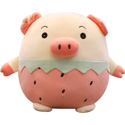 100% polyester fibers breathable plush stuffed pig baby toys for kids
