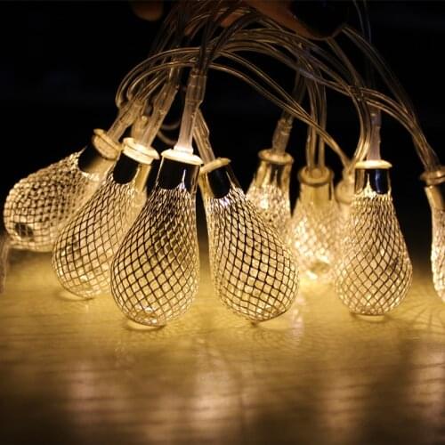 2018 Globe String Lights, Moroccan Ball String Lights,4M 40 LED Fairy Orb Lantern Christmas Party Battery driver String Lights