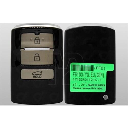 3btn Intelligent Card Remote 433.92 Mhz Car Key To For Kia Cadenza 47 CHIP Cadenza Smart Key 3B FOB-SMART KEY