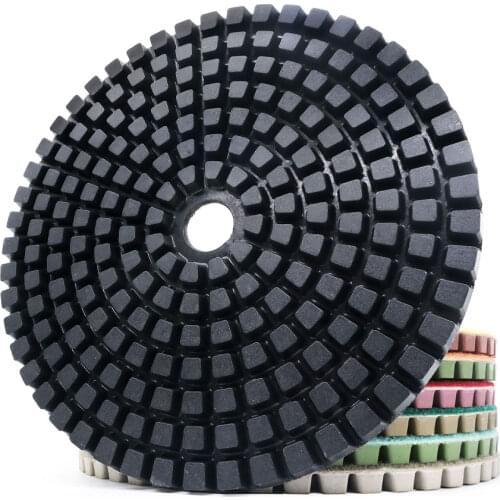 10" 250mm Diamond Polishing Pads Resin Bond Floor Abrasive Grinding Wheel For Stone Slab Granite Marble Concrete