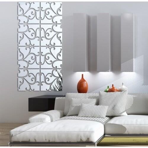 JM305 acrylic mirror sticker wall sticker 3D combination type DIY creative decorative mirror sticker self-adhesive removable