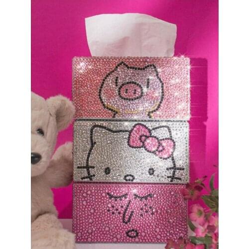 Special shape Diamond painting,DIY roll tissue box,storage box, jewelry box,cartoon Animal animation diamond cross stitch gift