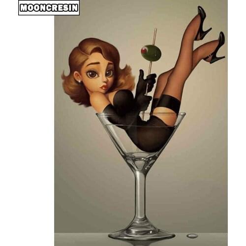 Diamond Embroidery Cross Stitch 3D Diamond Painting Sexy Girl Crystal Mosaic Painting By Numbers Of Rhinestones Handicraft Decor