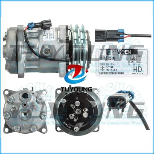 Auto A/C Compressor for Freightliner ABPN83-304133 2pk 132mm