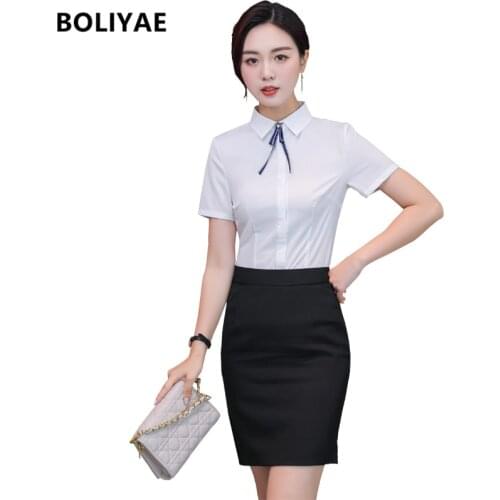 BOLIYAE Womens Office Shirts