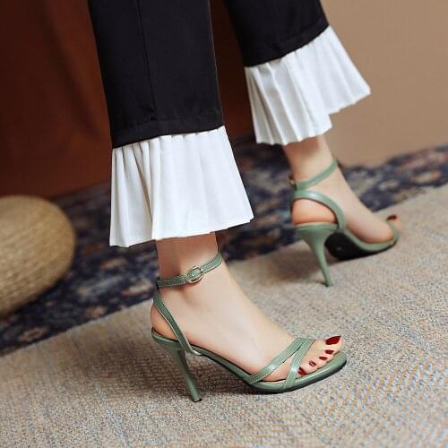 Women sandals 2021 women shoes high heel fashion sexy zapatos de mujer heels women plus size women shoes 31-50
