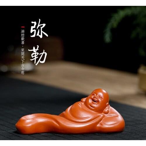 Chang tao 】 yixing undressed ore purple sand tea accessories play small tea pet maitreya bijia tea spoil a single price