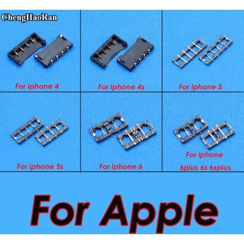 ChengHaoRan FPC Connector Battery Holder Clip Contact replacement on motherboard for iphone 4 4S 5 5s 6 6s 6plus 6s plus