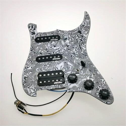 Electric Guitar Pickups Wilkinson SSH Alnico5 Style 7-Way Type Fully Loaded Pickguard For Stratocaster