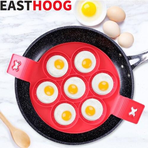 Fantastic Silicone Non Stick Egg Pancake Maker Ring Kitchen Baking Omelet Moulds Flip cooker Egg Ring Mold Kitchen Tools