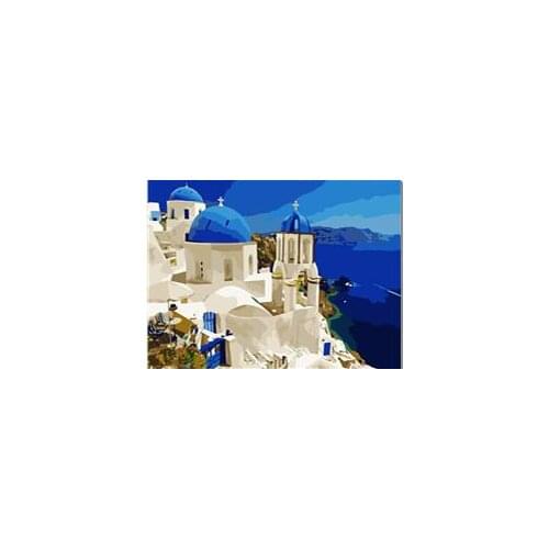 MaHuaf-W1145 Greece Island painting coloring by numbers new arrival unique gift digital oil painting for living room