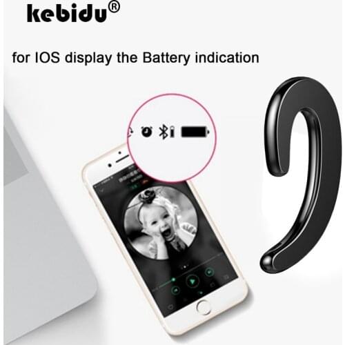 Kebidu 4 colors Bone Conduction Bluetooth Wireless Sports Headphones Business Headset Stereo Fashion Birthday Gift for Friends