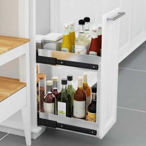 Almacenaje Armario Platos Colgar En La Ducha Stainless Steel Cuisine Organizer Rack Kitchen Cabinet Cestas Para Organizar Basket