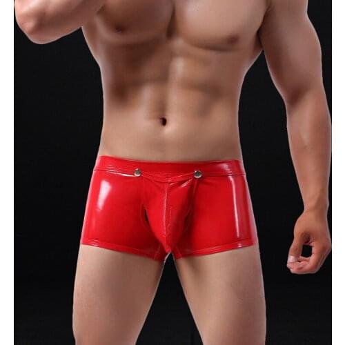 Man Paint Boxer Briefs Before And After The Opening Shock Convex Clamshell Low Rise Hollow Out