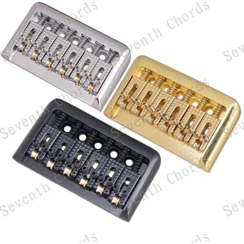A Set Vintage Type Ashtray 6 string Roller Saddle Bridge for Electric Guitar - Strings through body