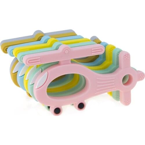 New Design Silicone Baby Teether Helicopter Teething Toys Food Grade BPA Free Silicone Baby Chewing Gift Toddler Infant Toys
