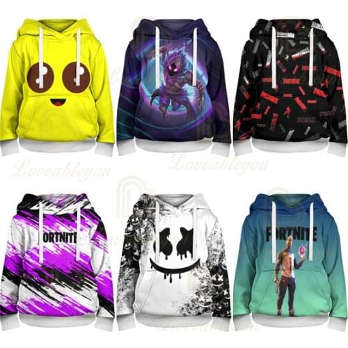 Fortnite Clothing Battle Hero 3D Hoodies Victory Royale Sweatshirt Women Children Shoot Game Kids Tops Boys Girls
