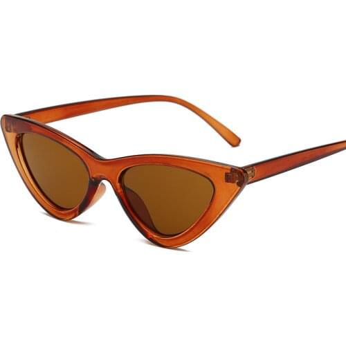 Vintage Cateye Sunglasses Women Sexy Retro Small Cat Eye Sun Glasses Brand Designer Colorful Eyewear For Female Oculos De Sol