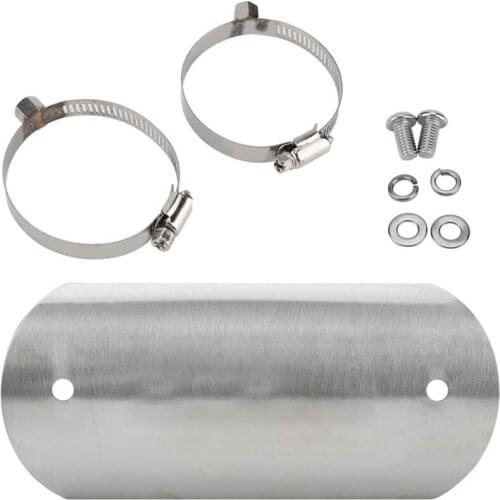 Motorcycle Exhaust Middle Pipe Heat Shield Link Tube Protector Cover Heel Guard Universal for various brands of motorcycles (#1)