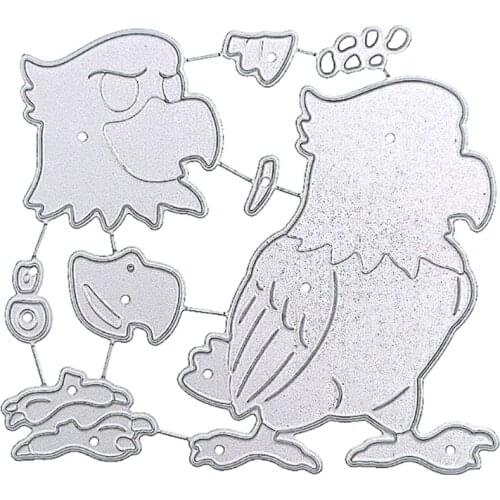 Embossing DIY Stencil Carbon Steel Parrot Mould, Album Paper Card Making Printing Mould for Scrapbooking