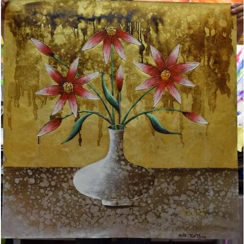 Ultra Low Price Sale 100% Hand Painted Abstract Canvas Oil Painting Flower Canvas Painting Wall Art Picture For Home Decor