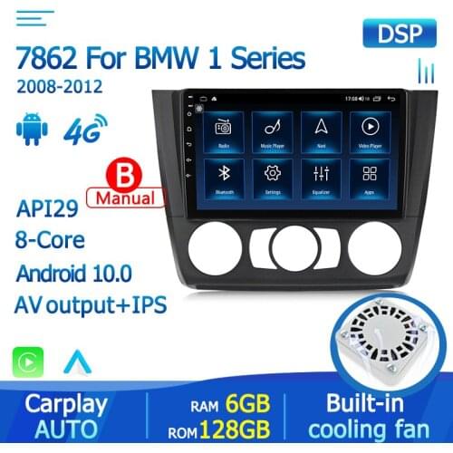 Yelloberry 4G LTE Android10 Car Audio video Multimedia Player for BMW 1Series 2008-2012 E87 E88 E82 E81 I20 AV output carplay BT