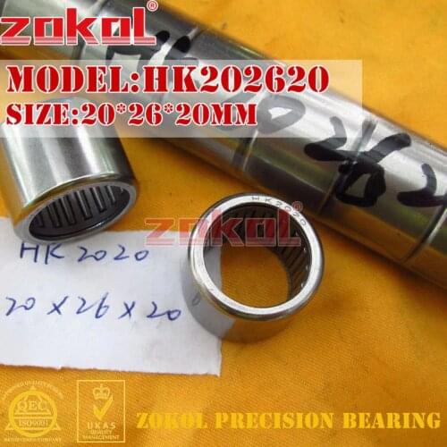 ZOKOL bearing HK202620 HK2020 HK202625 HK2025 HK202630(HK2030 HK202720 TA2020 Needle Roller Bearing 20*26/27*20/25/30mm