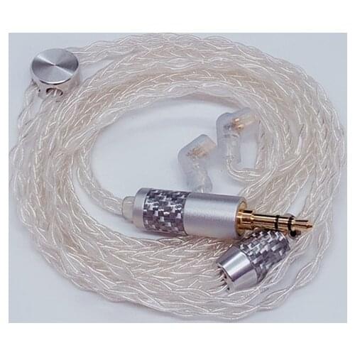 0.78 Protective Sleeve Earphone Cable Is Suitable for UE / QDC / KZ / CCA / TRN Premium Silver Plated Earphone Upgrade Cable